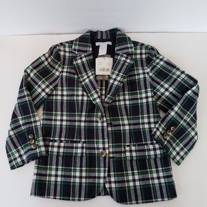 NEW Boys Janie and Jack Plaid Blazer Suit Jacket